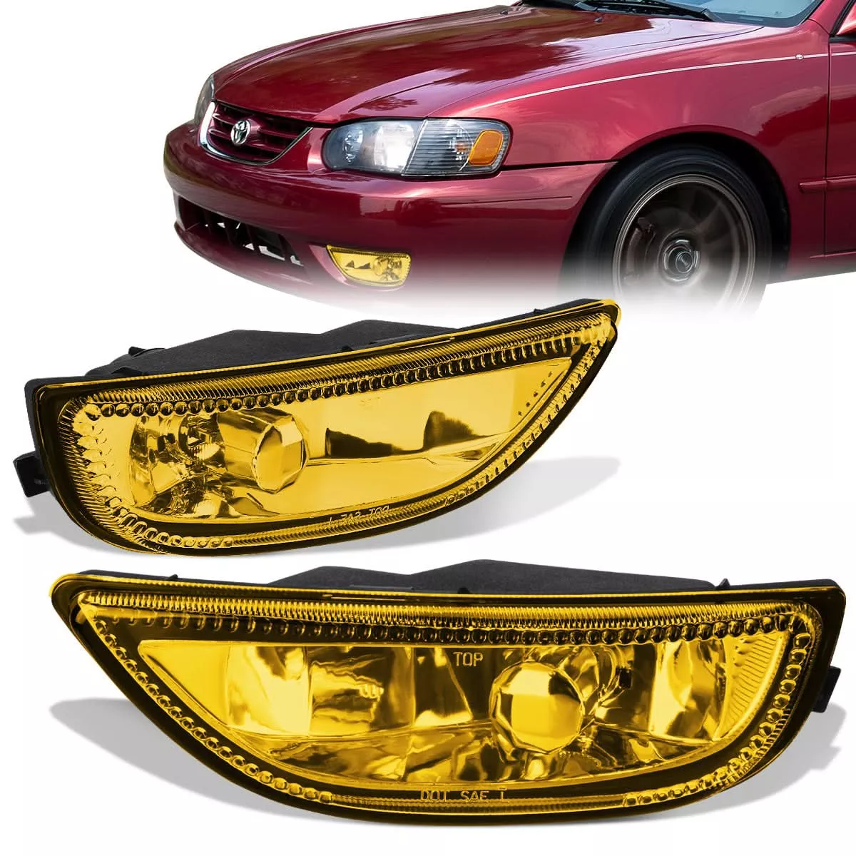 01-02-toyota-corolla-h11-amber-fog-lights 01-02 Toyota Corolla H11 Amber Fog Lights