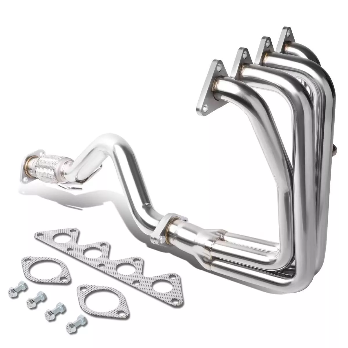 06-11-hyundai-accent-header-with-midpipe-stainless-steel 06-11 Hyundai Accent Header with Midpipe Stainless Steel