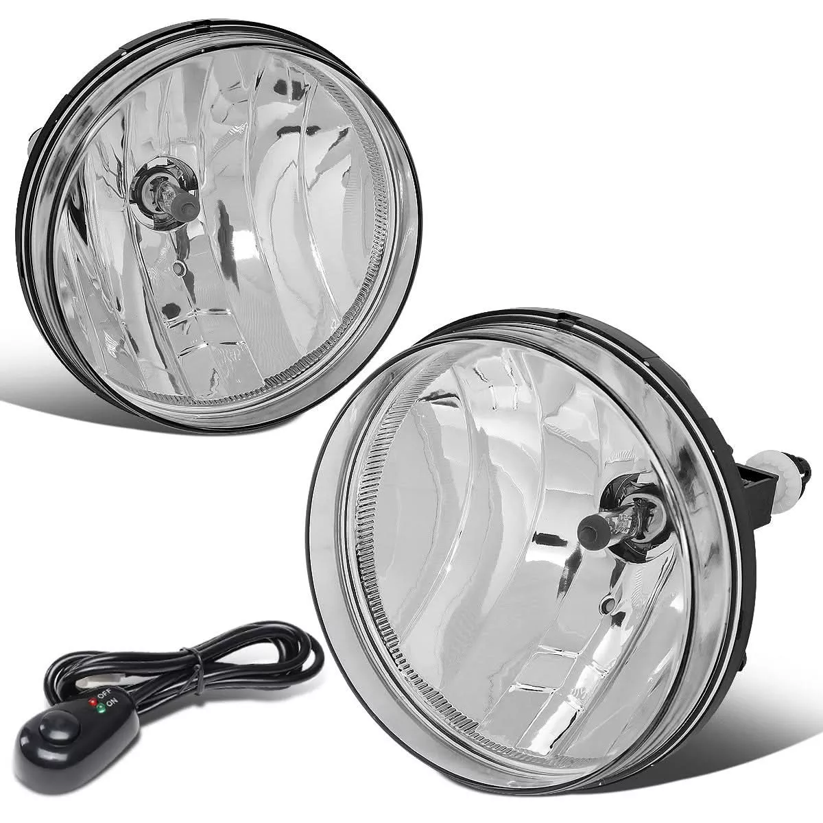 07-14-gmc-sierra-fog-lights-with-switch-chrome-clear 07-14 GMC Sierra Fog Lights with Switch - Chrome/Clear