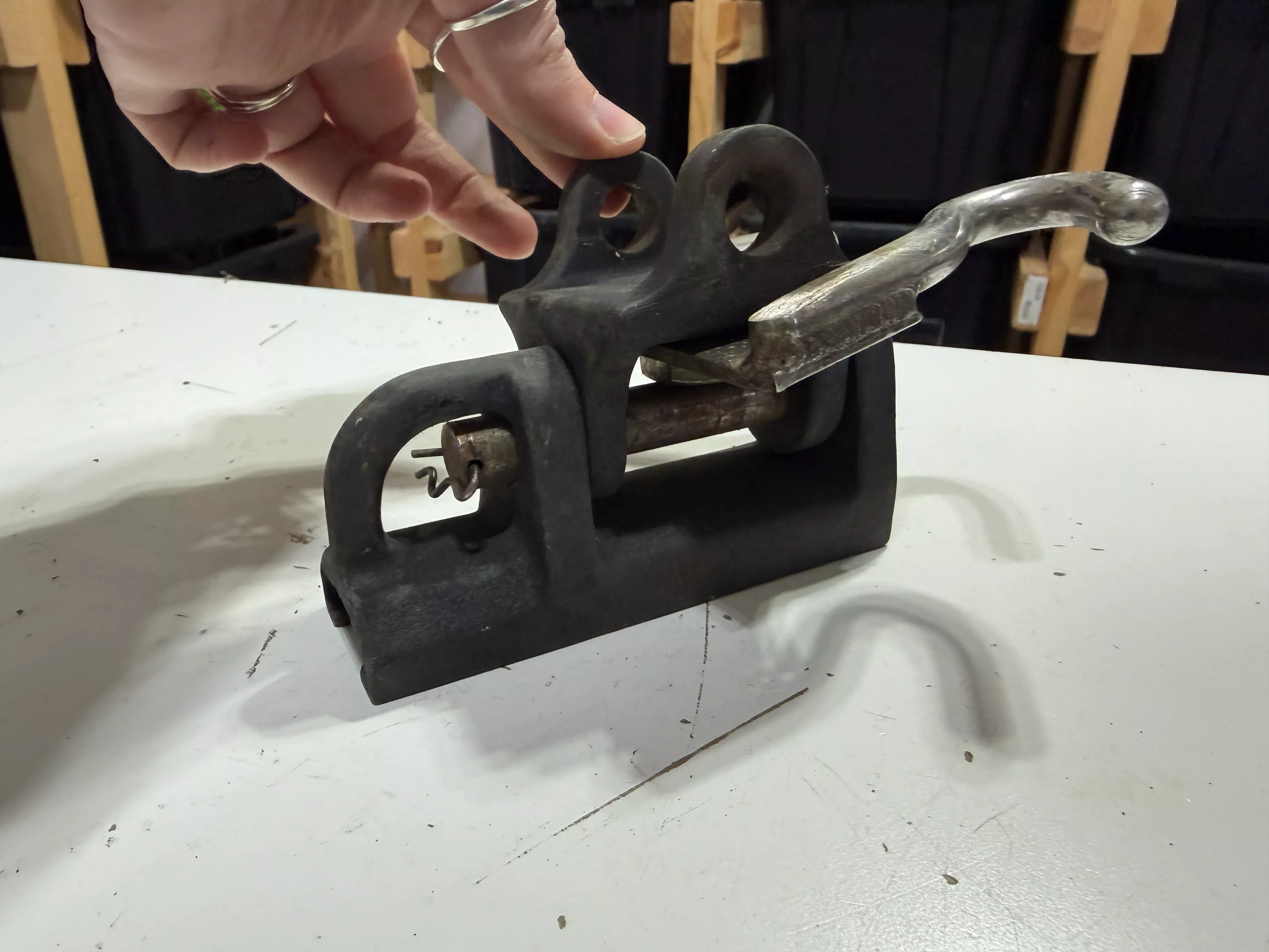 1-track-width-gooseneck-with-stainless-hooks 1" Track Width Gooseneck With Stainless Hooks