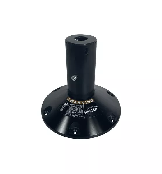 11-5-forestar-fixed-height-black-anodized-pedestal-with-stop-184011-5-lbawosst 11.5" FORESTAR FIXED HEIGHT BLACK ANODIZED PEDESTAL with STOP - 184011.5-LBAWOSST