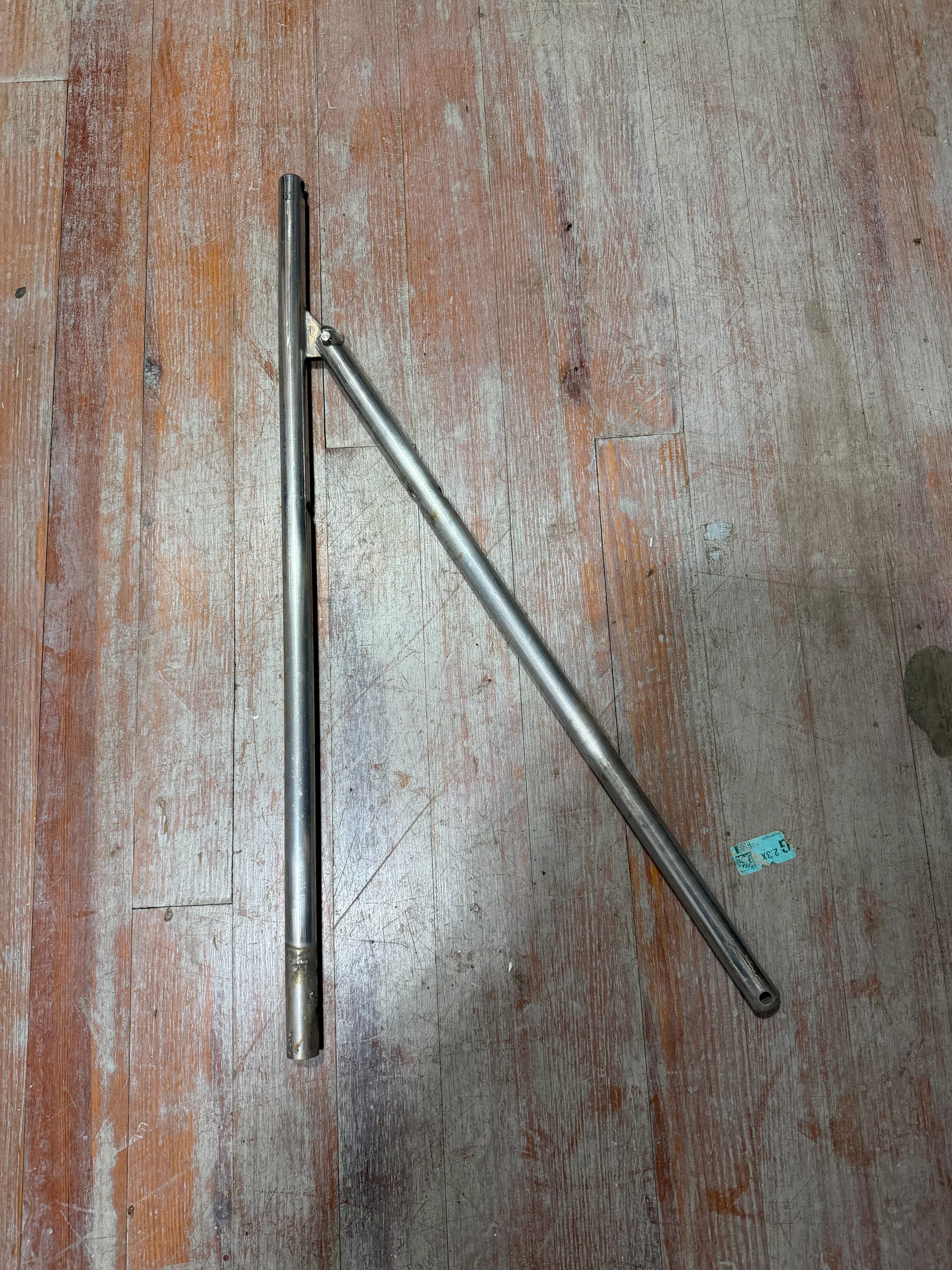 30 3/4" LONG - DOUBLE LIFELINE STAINLESS STEEL STANCHION GATE- NO BASE