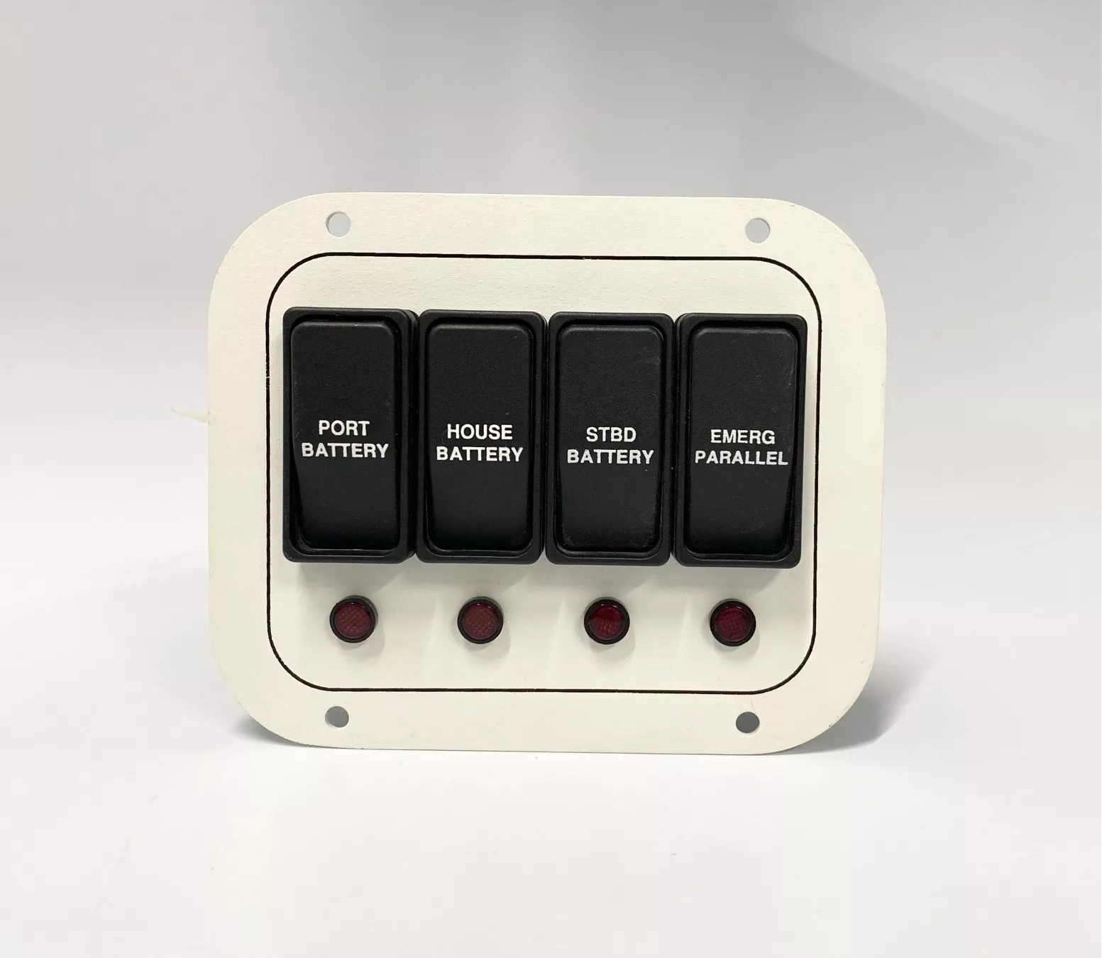 4-button-marine-battery-switch-panel-carling-v2d1-20v-5-25-x-4-25-inch 4 Button Marine Battery Switch Panel , Carling V2D1 , 20V , 5.25 x 4.25 Inch