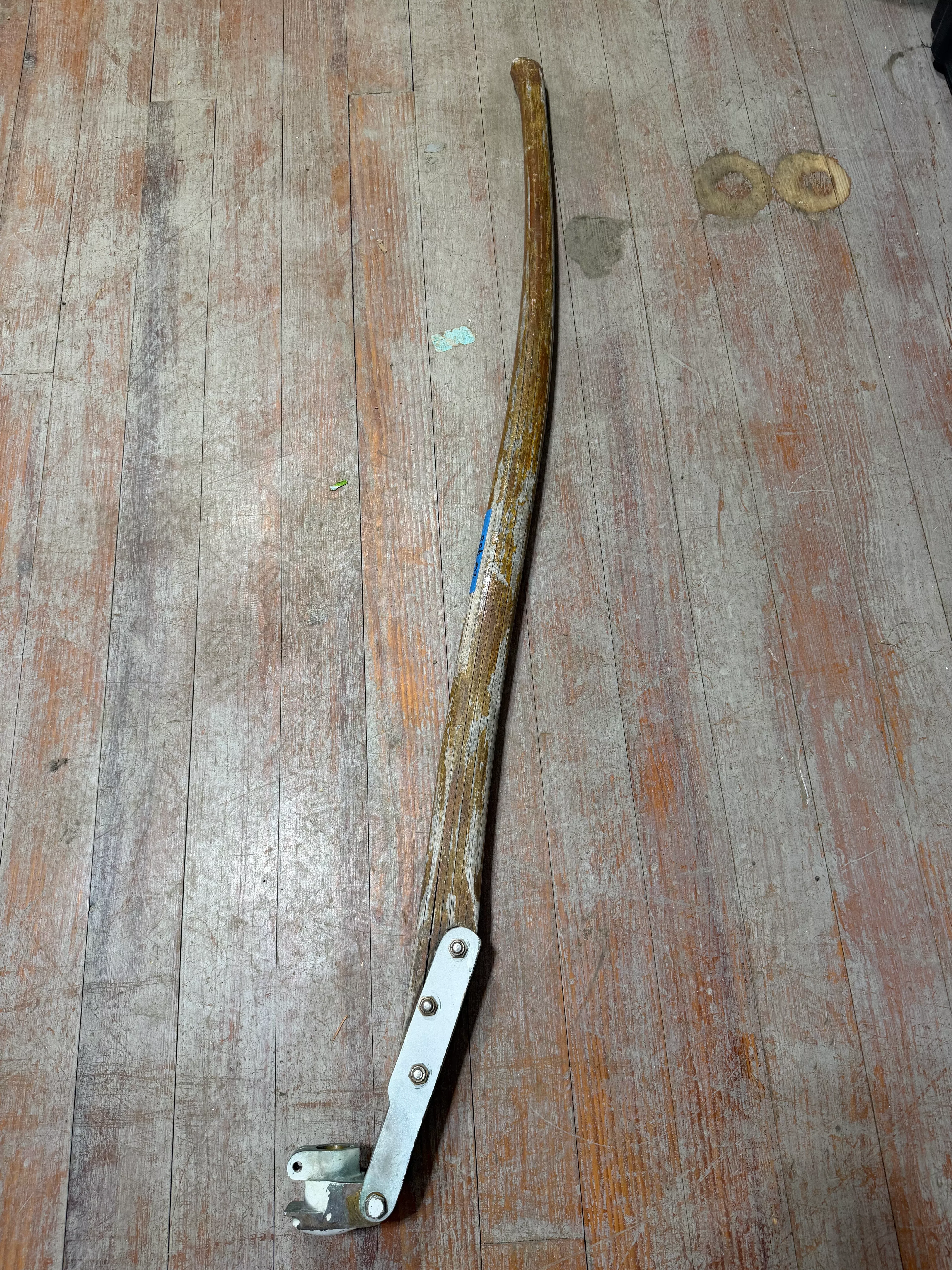 49" Slightly Curved Tiller Handle - Bronze Hardware - Pearson Ariel 26