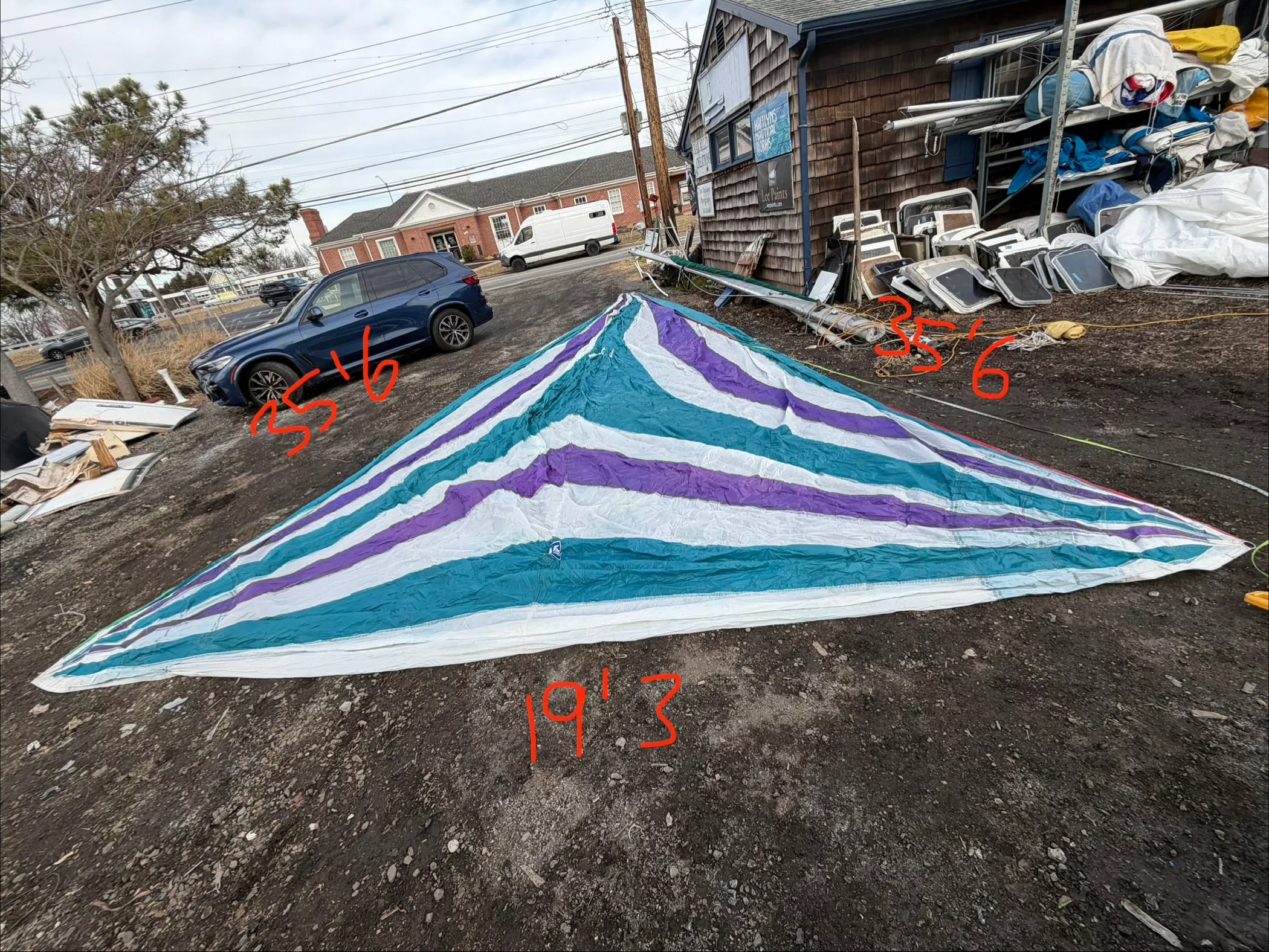 .75OZ Symmetrical Spinnaker - Pearson 30 - 35'6" x 35'6" x 19'3"