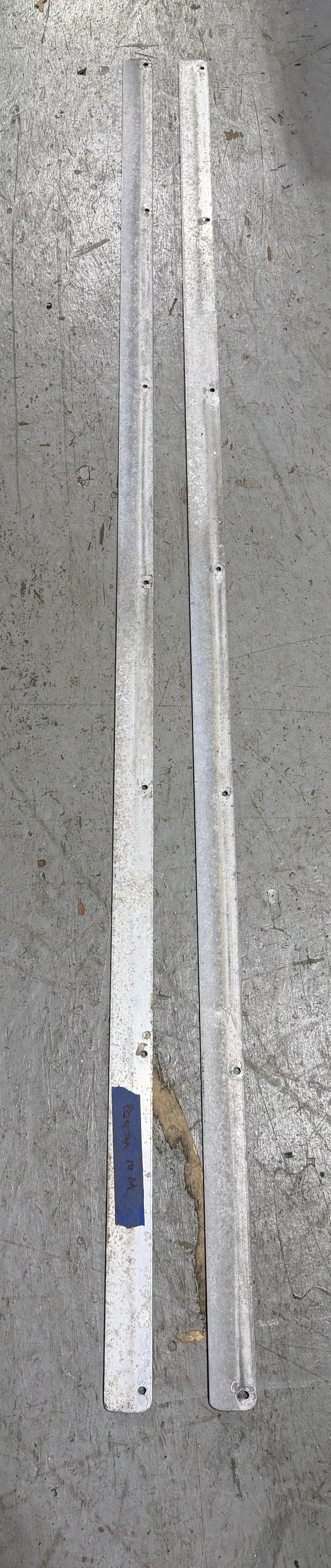 Aluminum Hatch Slide Track - 59 1/2" Long x 1 1/2" Width