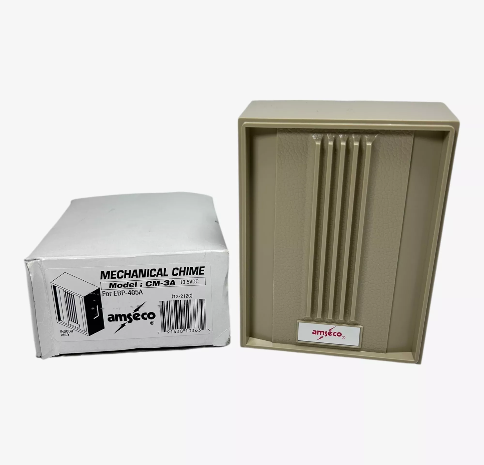 Amseco 13-212C, Model CM-3A Indoor Mechanical Chime 13.5V