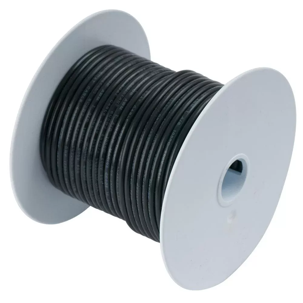 ANcor Black 16 AWG Tinned Copper Wire 250 102025
