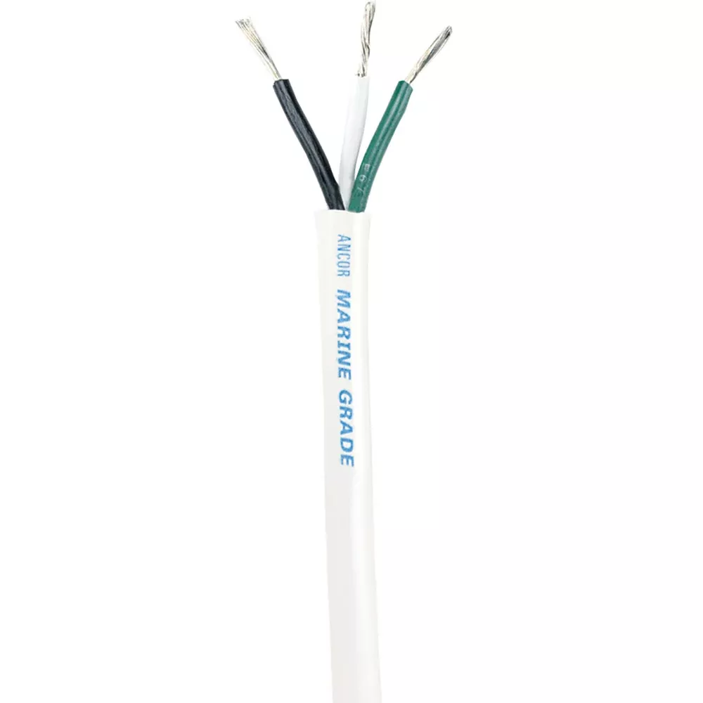 ancor-white-triplex-cable-123-awg-round-100-133310 Ancor White Triplex Cable 123 AWG Round 100 133310