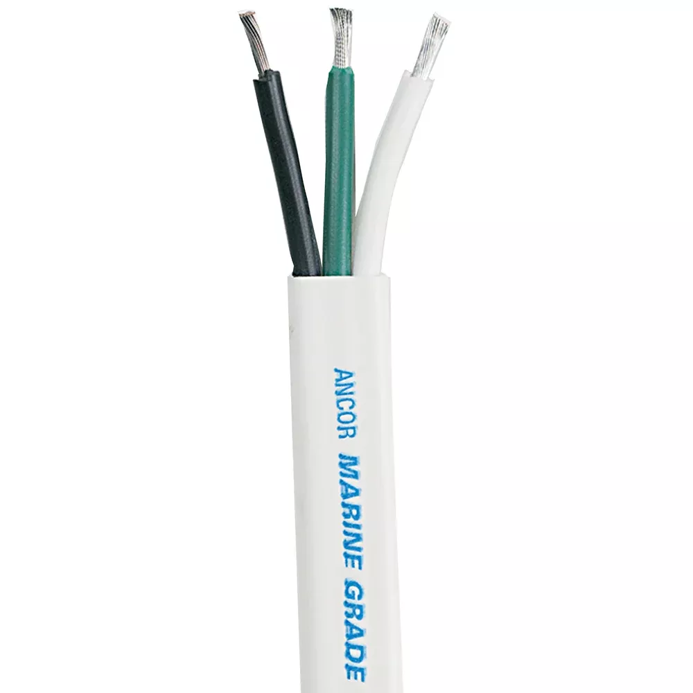 Ancor White Triplex Cable 163 AWG Flat 100 131710