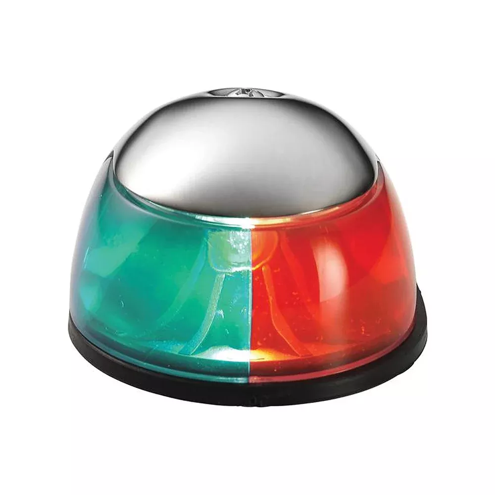 attwood-2-mile-deck-mount-bi-color-red-green-combo-12v-stainless-steel-housing Attwood 2-Mile Deck Mount, Bi-Color Red/Green Combo - 12V - Stainless Steel Housing