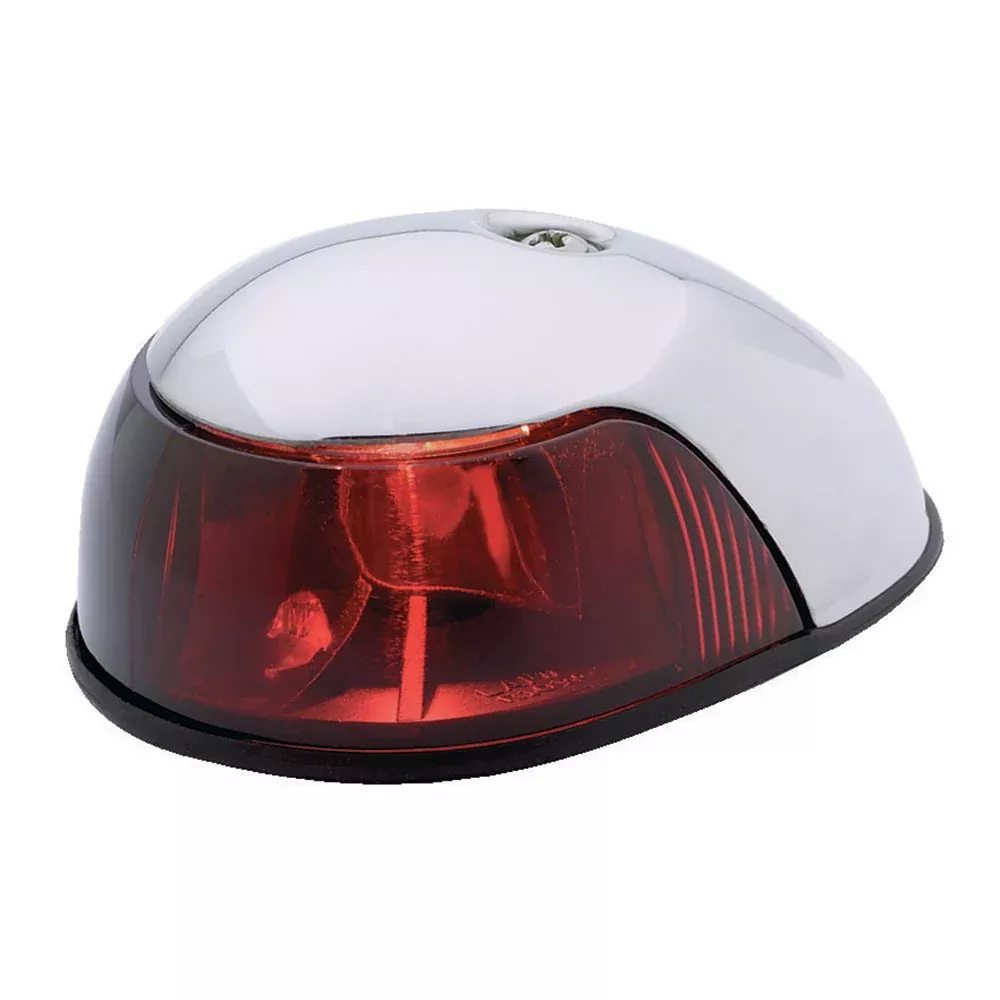 attwood-2-mile-deck-mount-red-sidelight-12v-stainless-steel-housing Attwood 2-Mile Deck Mount, Red Sidelight - 12V - Stainless Steel Housing