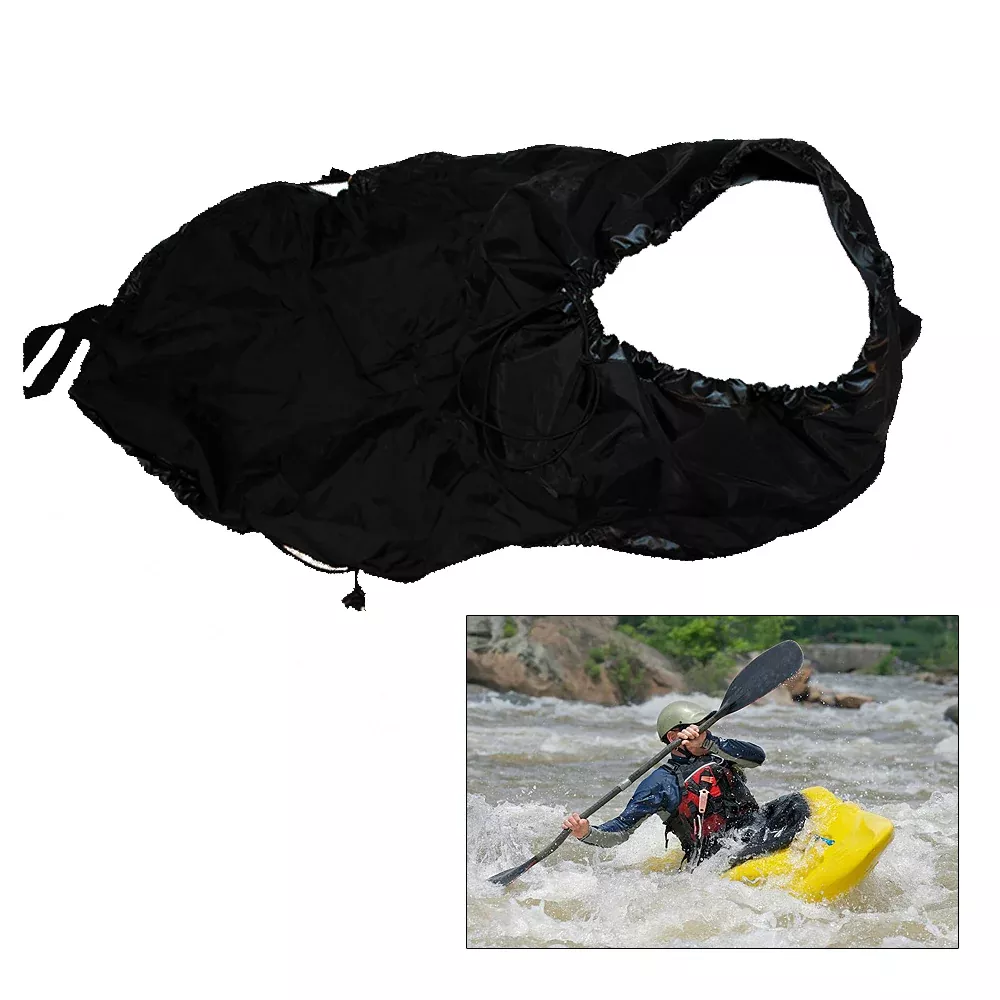 attwood-universal-fit-kayak-spray-skirt-black-117765 Attwood Universal Fit Kayak Spray Skirt Black 117765