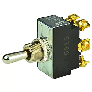 BEP DPDT Chrome Plated Toggle Switch