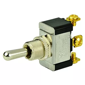 BEP SPDT Chrome Plated Toggle Switch
