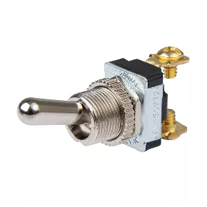 BEP SPST Chrome Plated Toggle Switch