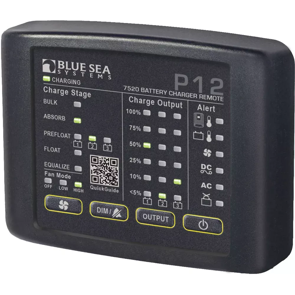 blue-sea-7520-p12-led-remote-fbattery-chargers-7520 Blue Sea 7520 P12 LED Remote fBattery Chargers 7520