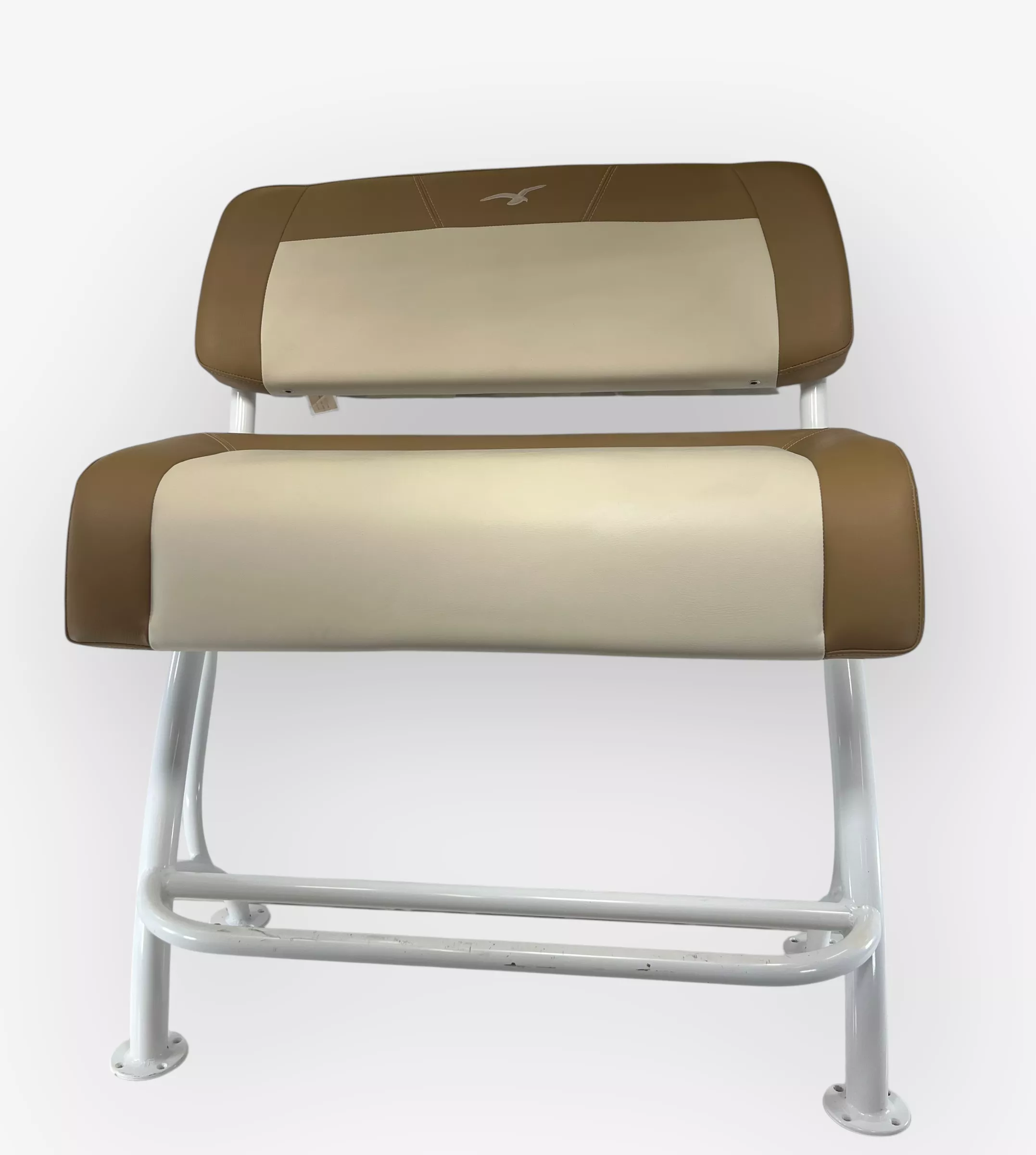 boat-leaning-post-helm-seat-bench-w-backrest-rod-holders-blemishes Boat Leaning Post / Helm Seat Bench, w/ Backrest and Rod Holders (Blemishes)