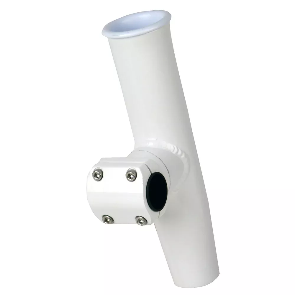 ce-smith-adjustable-mid-mount-rod-holder-114-or-1516-od-white-powder-coat-alumin CE Smith Adjustable Mid Mount Rod Holder 114 or 1516 OD White Powder Coat Aluminum wSleeve Hex Key 53774