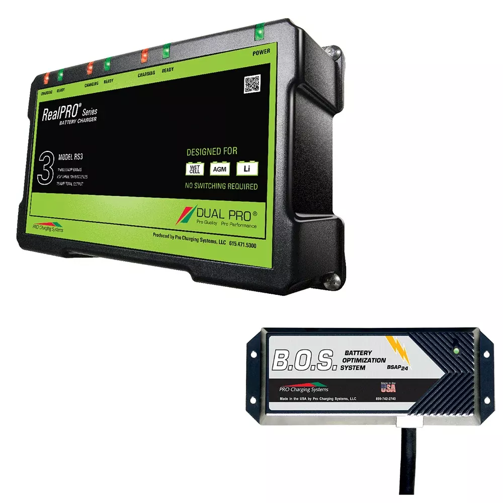 dual-pro-rs3-3-bank-battery-charger-w2-bank-bos-rs3bos12v2 Dual Pro RS3 3 Bank Battery Charger w2 Bank BOS RS3BOS12V2