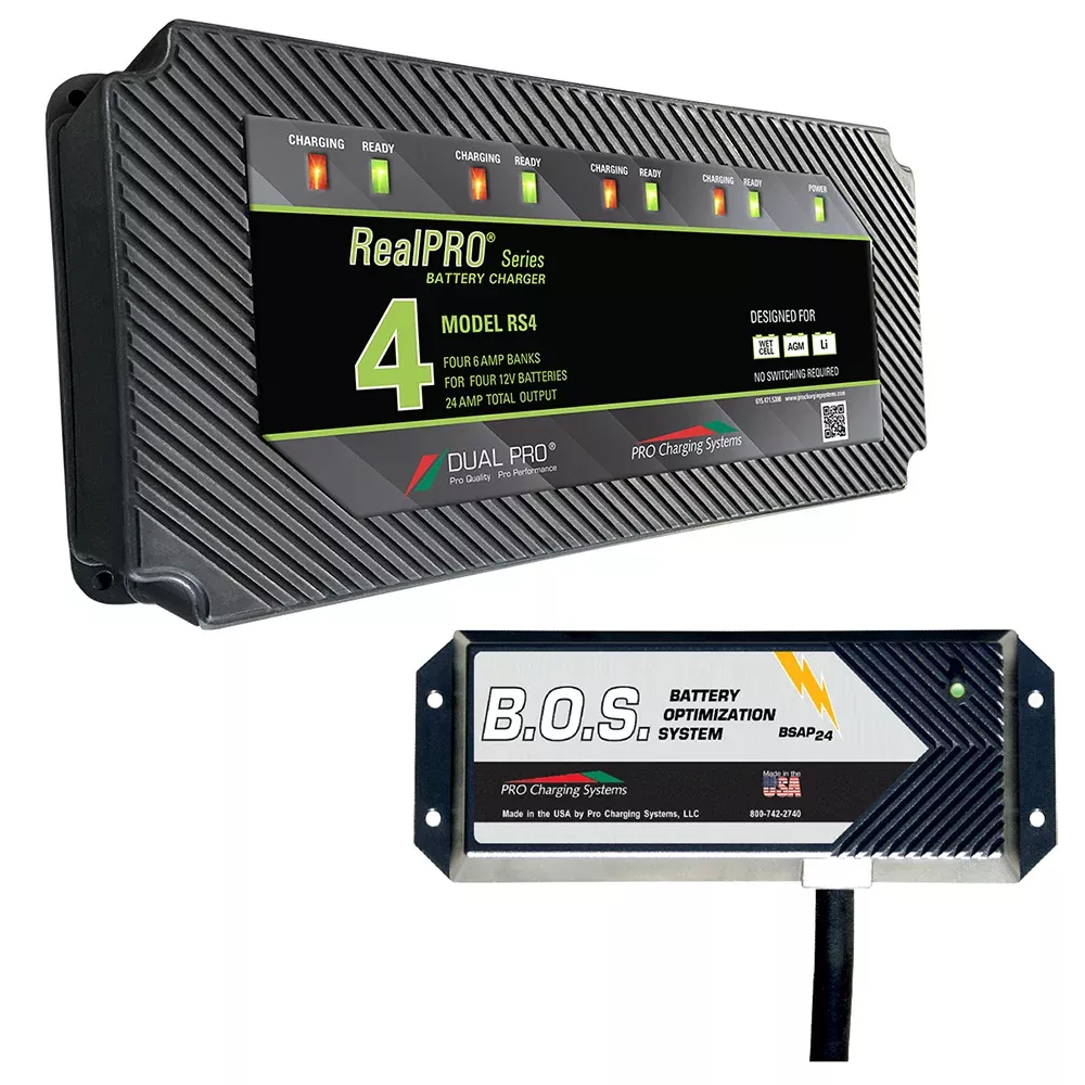 dual-pro-rs4-4-bank-battery-charger-w2-bank-bos-rs4bos12v2 Dual Pro RS4 4 Bank Battery Charger w2 Bank BOS RS4BOS12V2