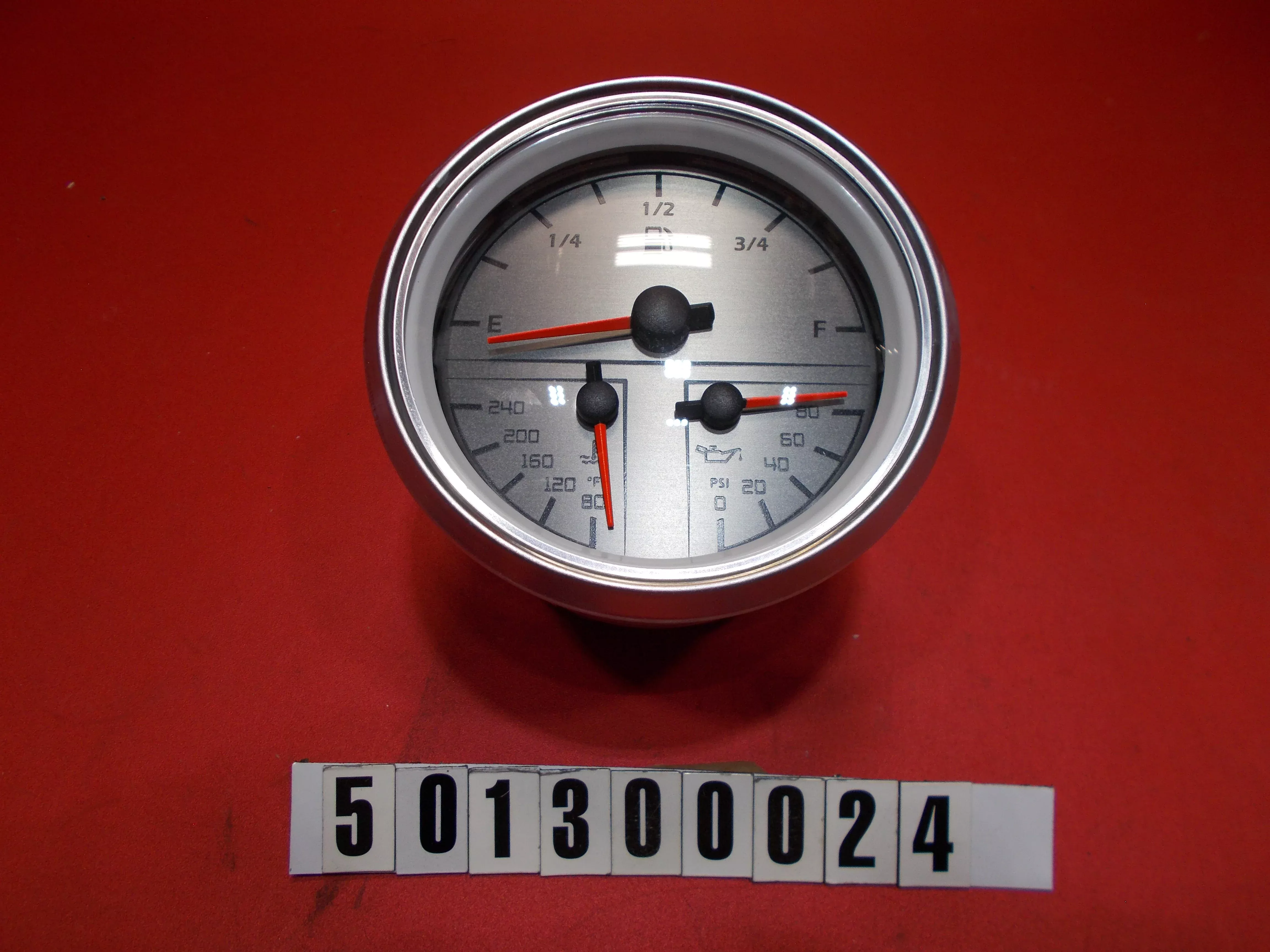 gauge-3-in-1-green-3-fuel-oil-temp-16 "GAUGE-3 in 1 GREEN 3"" FUEL/OIL/TEMP '16"