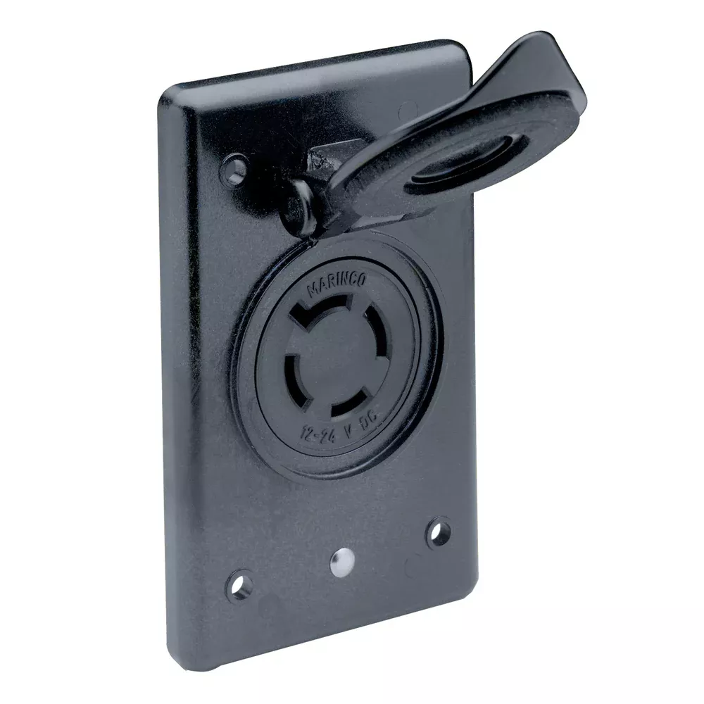 Marinco 2018BRMB 1224V Receptacle wFlip Lid 2018BRMB
