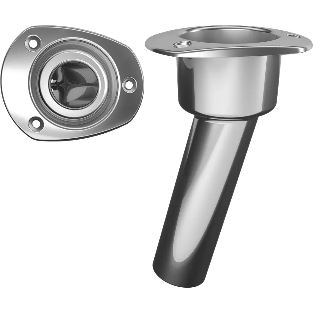 Mate Series Stainless Steel 15 RodCup Holder - Open - Oval Top [C2015ND]