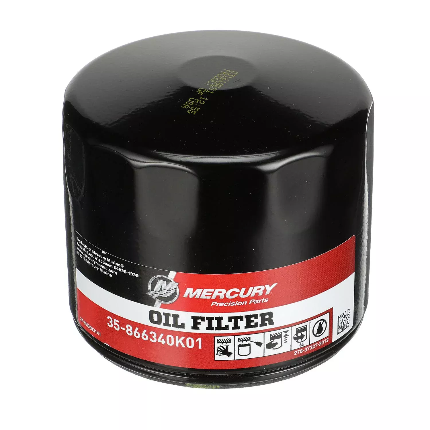 Mercury Oil Filter 866340K01 for 4-Stroke MerCruiser Engines