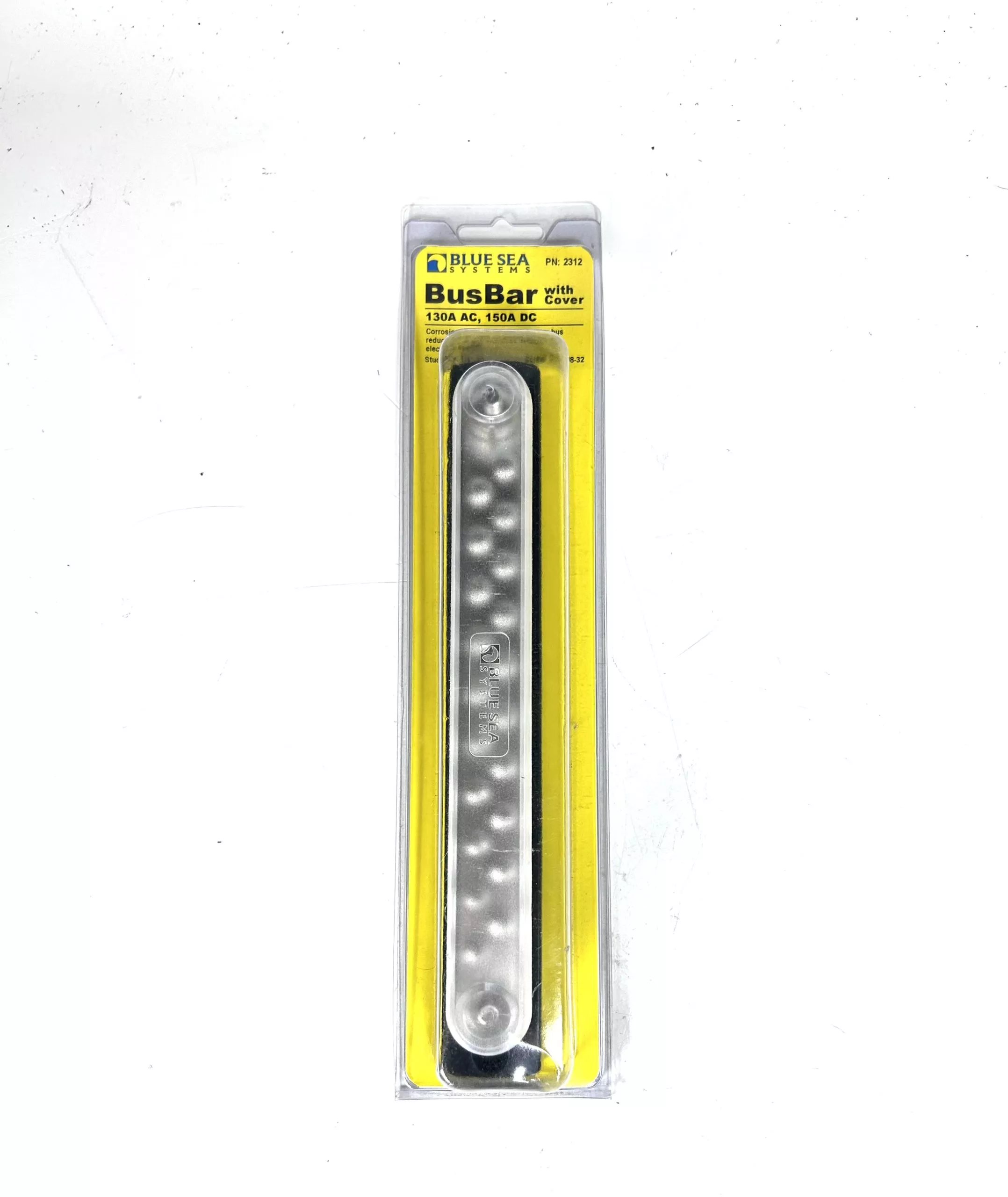new-blue-sea-systems-2312-bus-bar-with-cover-130a-ac-150a-dc -NEW- Blue Sea Systems 2312, Bus Bar With Cover 130A AC , 150A DC