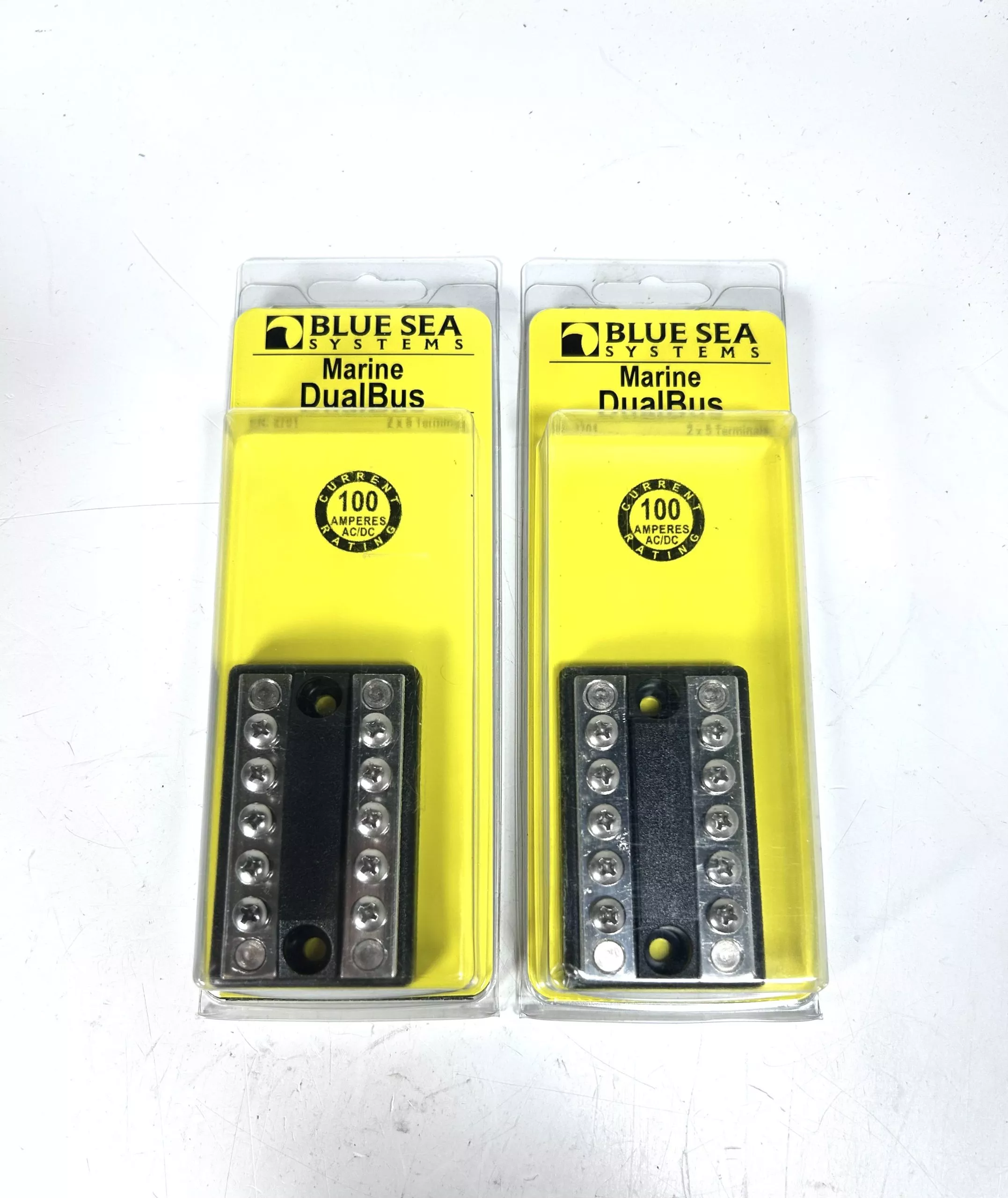 new-blue-sea-systems-2701-marine-dual-bus-terminal-100-amperes-2-pack -NEW- Blue Sea Systems 2701, Marine Dual Bus Terminal 100 Amperes - 2 Pack