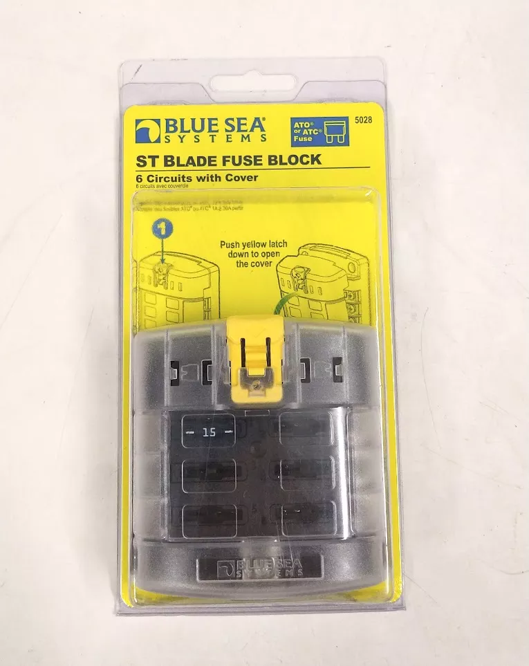 new-blue-sea-systems-5028-st-blade-fuse-block -NEW- Blue Sea Systems 5028, ST Blade Fuse Block