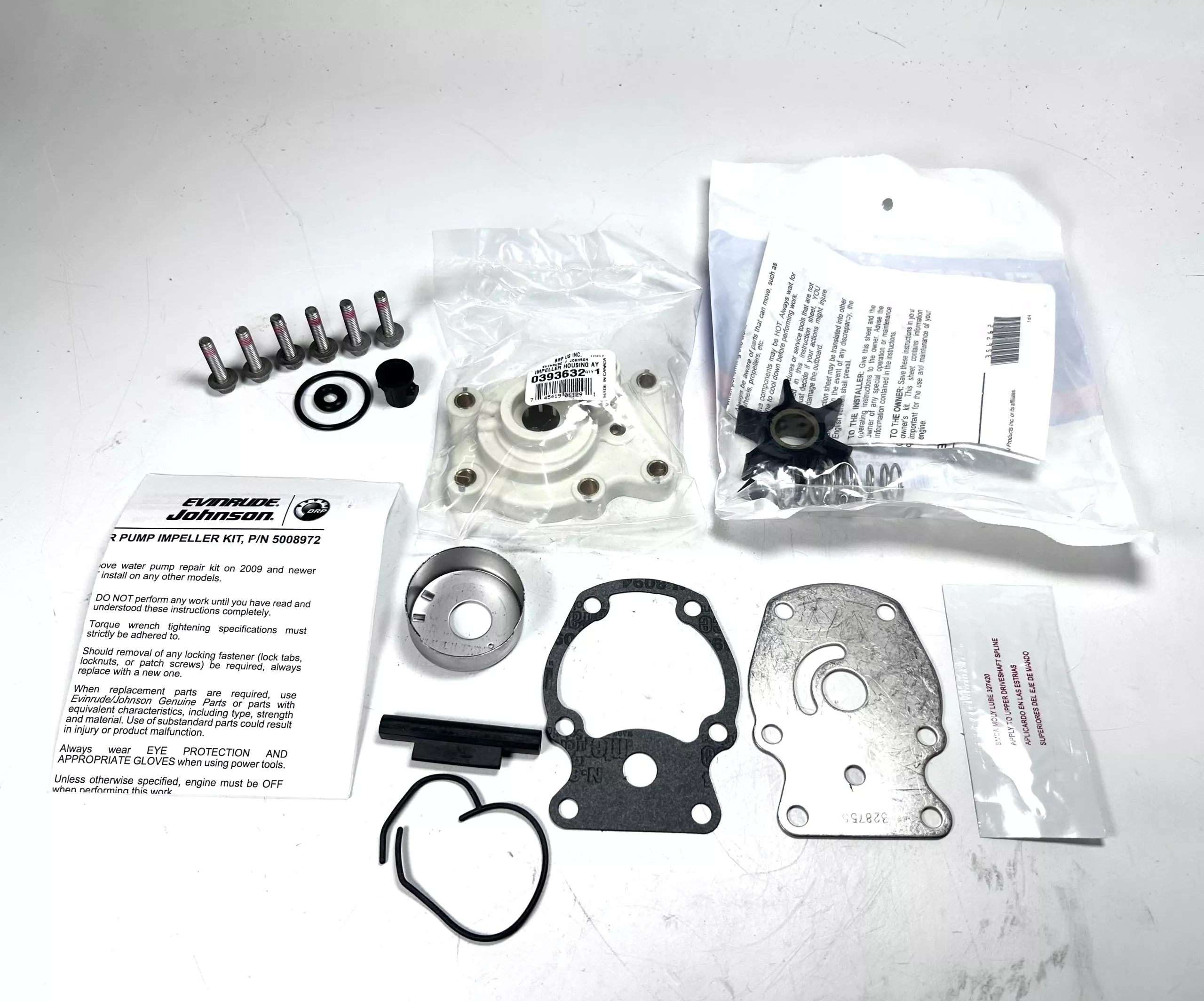-NEW- Evinrude Johnson 5008972, Water Pump Kit Assembly