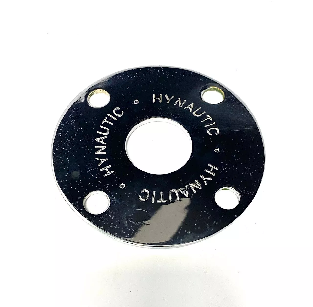 new-hynautic-seastar-hp6108-trim-plate-chromed-brass-4 -NEW- Hynautic / SeaStar HP6108 Trim Plate , Chromed Brass , 4"