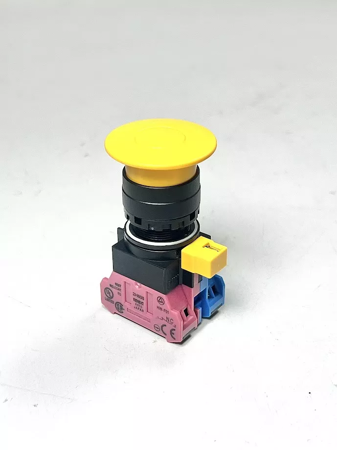 new-idec-hw1b-y2f11-y-22mm-emergency-stop-yellow-oem -NEW- IDEC HW1B-Y2F11-Y, 22mm, Emergency Stop, Yellow, OEM