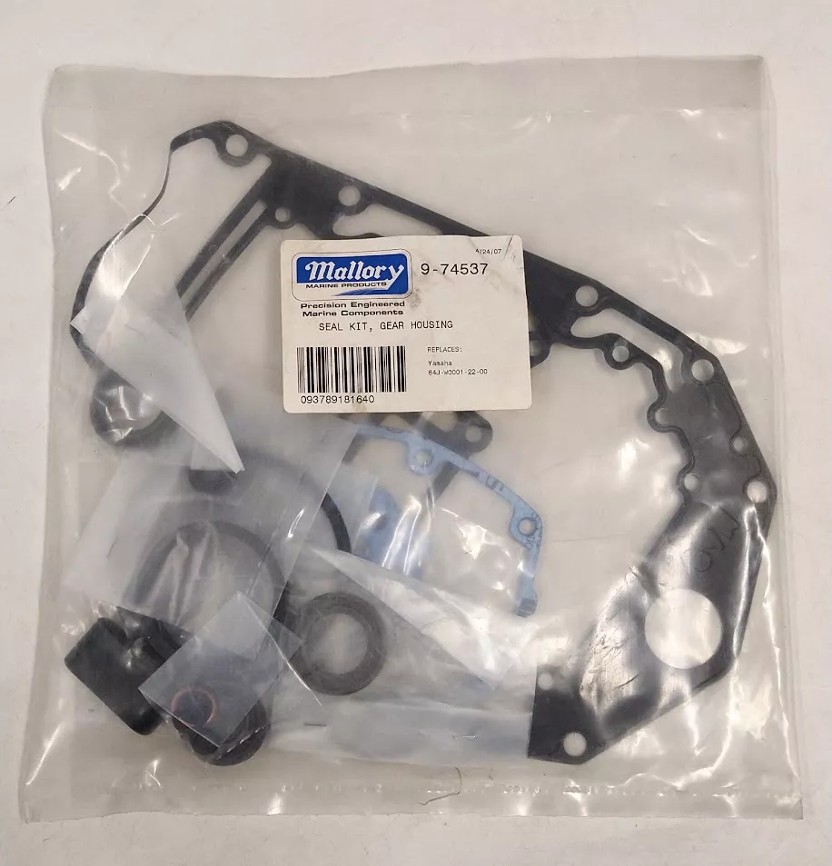 new-mallory-marine-9-74537-seal-kit-gear-housing-oem -NEW- Mallory Marine 9-74537, Seal Kit Gear Housing, OEM