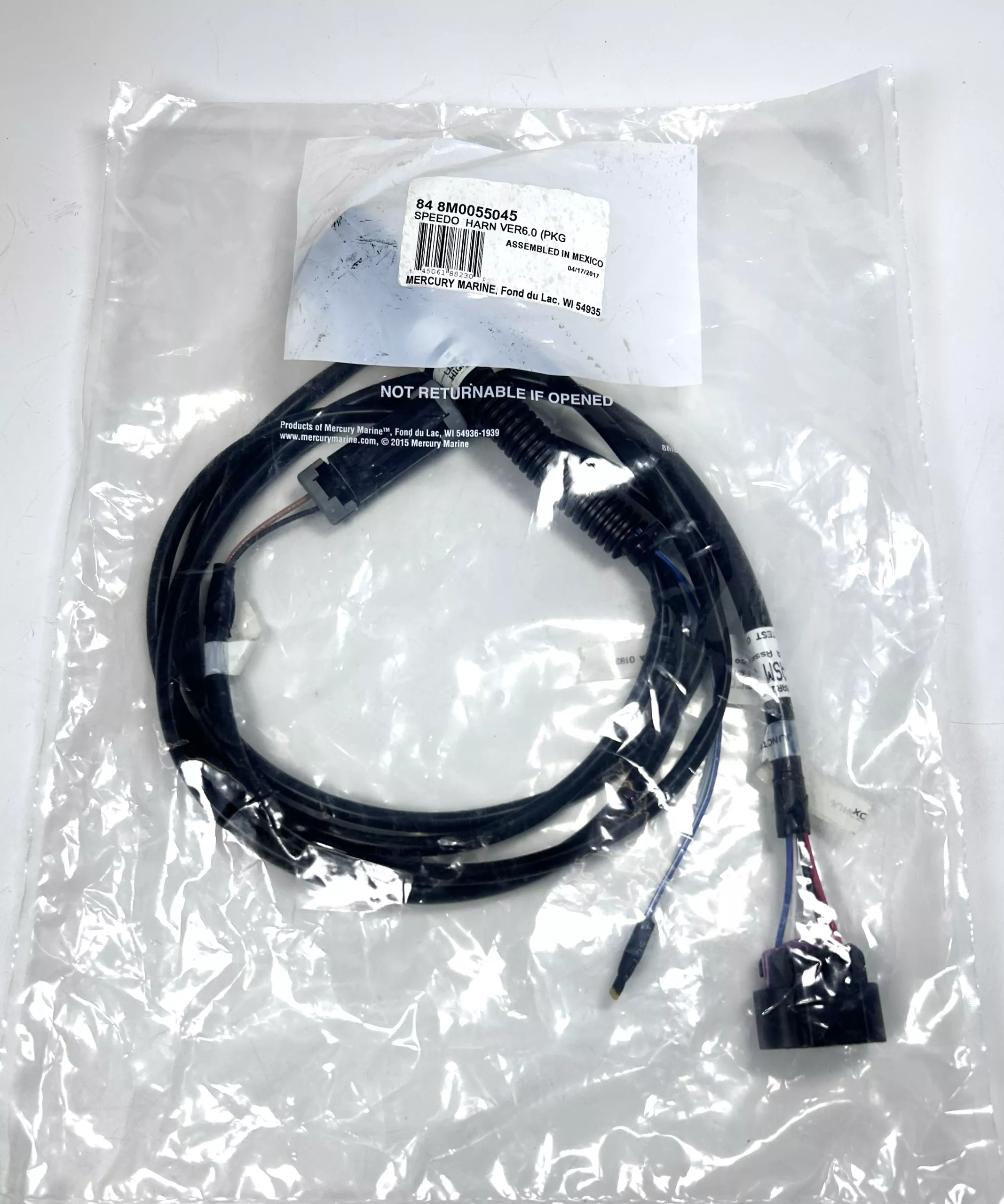 new-mercury-8m0055045-speedometer-cable-harness-v6-0 -NEW- Mercury 8M0055045, Speedometer Cable Harness V6.0