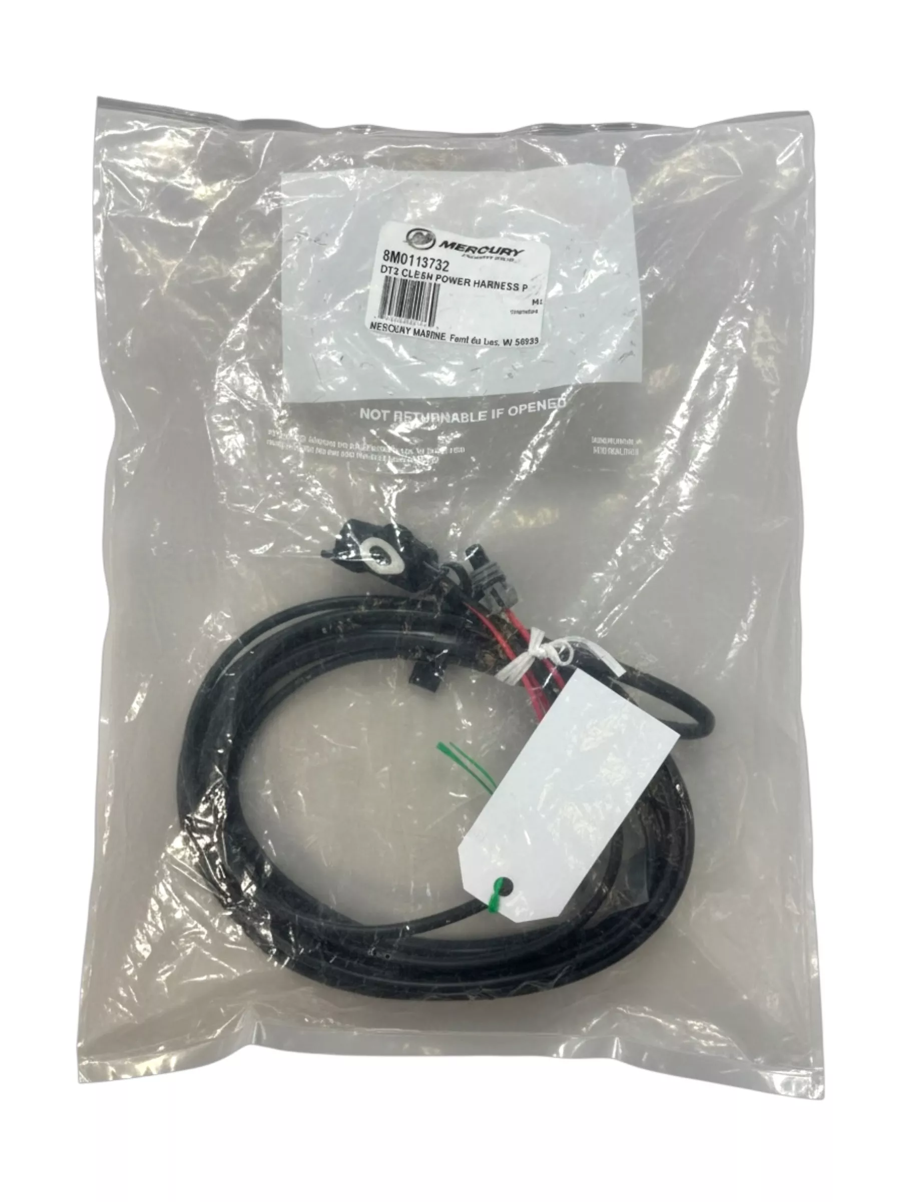 new-mercury-8m0113732-dts-clean-power-cable-harness-assembly-oem -NEW- Mercury 8M0113732, DTS Clean Power Cable Harness Assembly , OEM