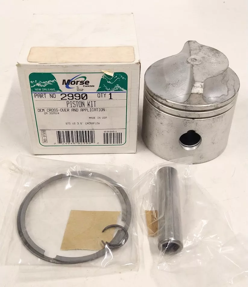 new-morse-2990-piston-kit-std-v6-3-5-cross-flow-oem -NEW- Morse 2990, Piston Kit, STD V6 3.5'' Cross Flow, OEM
