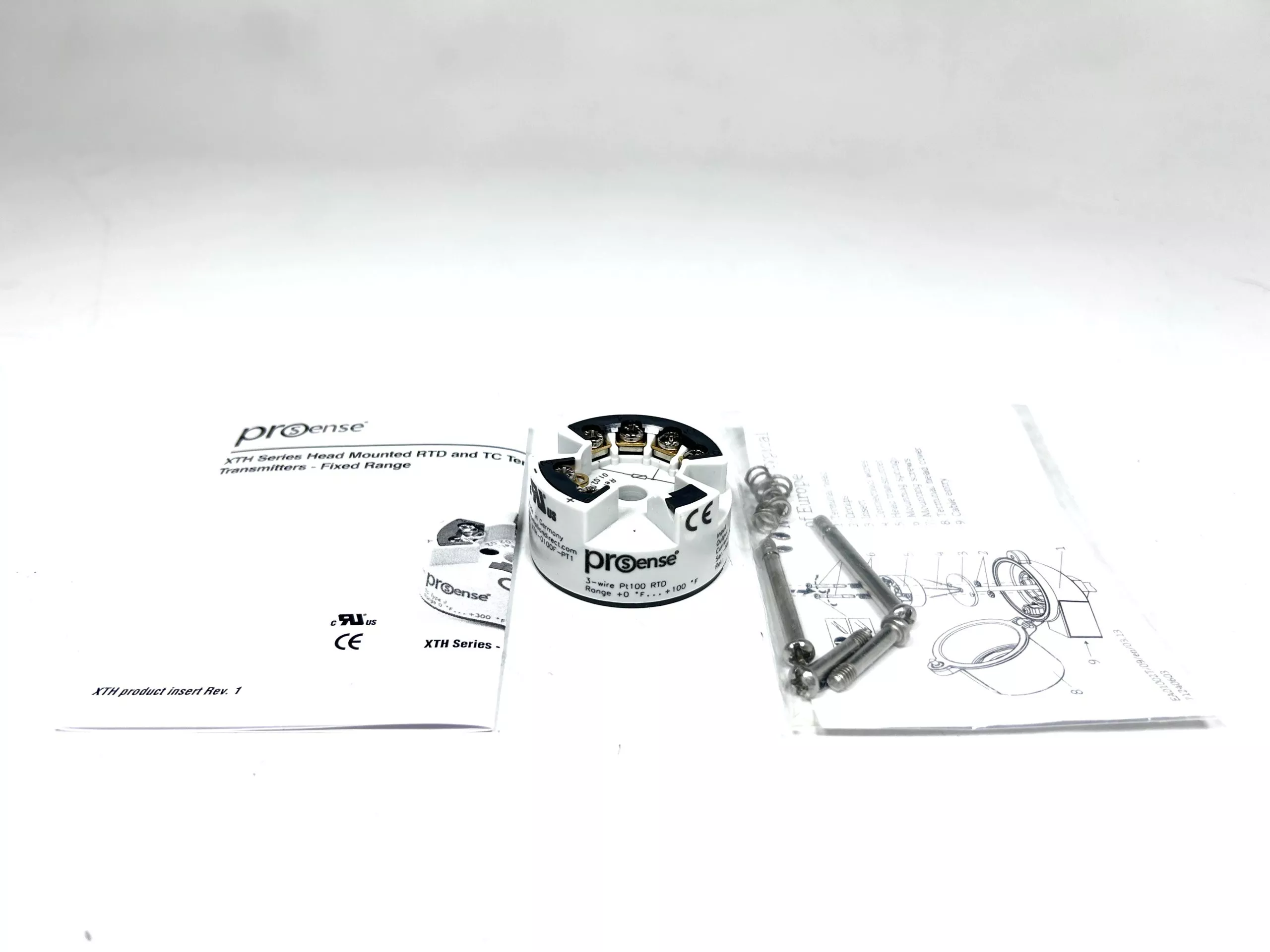 new-prosense-xth-0100f-pt1-3-wire-pt100-rtd-temperature-transmitter -NEW- Prosense XTH-0100F-PT1, 3 Wire Pt100 RTD Temperature Transmitter