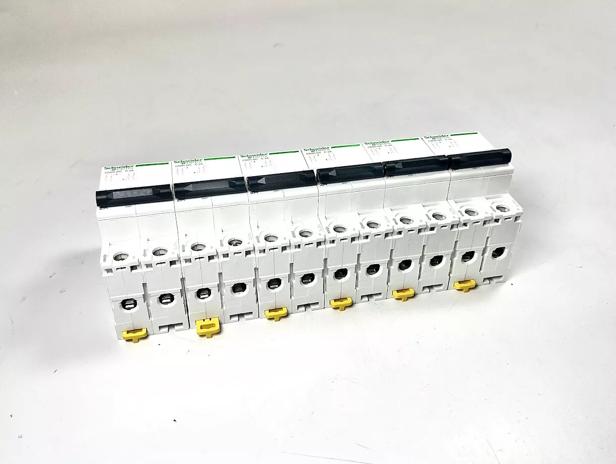 new-schneider-electric-a9n61522-mini-circuit-breaker-c60h-dc-c-2a-6-pack -NEW- Schneider Electric A9N61522, Mini Circuit Breaker, C60H-DC, C 2A, 6 Pack