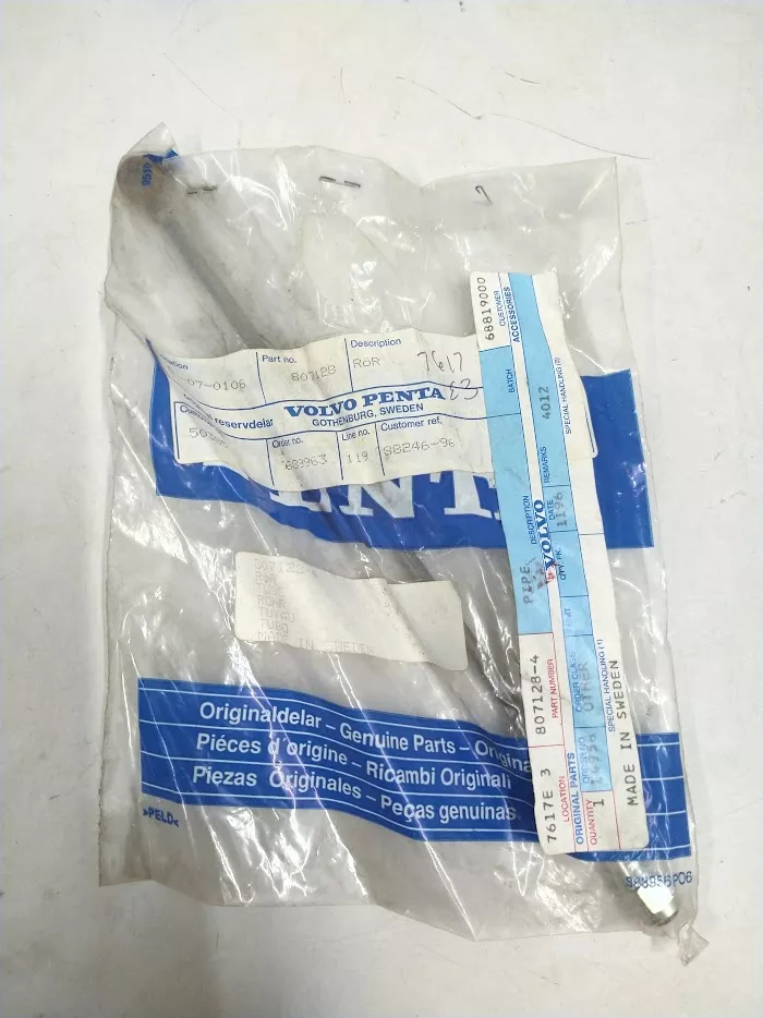 new-volvo-penta-807128-pipe-oem -NEW- Volvo Penta 807128, Pipe, OEM