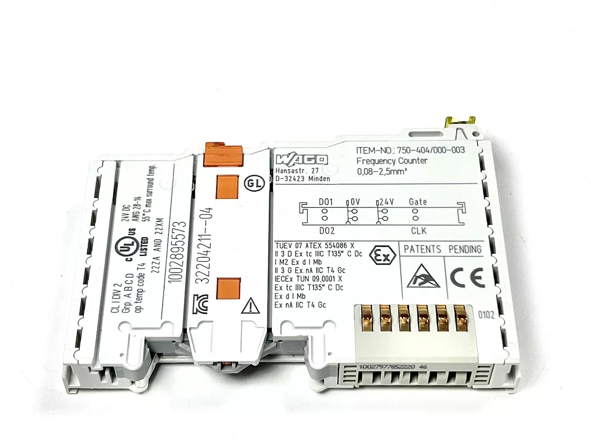 new-wago-750-404-000-003-frequency-counter-24v-dc-oem -NEW- Wago 750-404/000-003, Frequency Counter, 24V DC, OEM