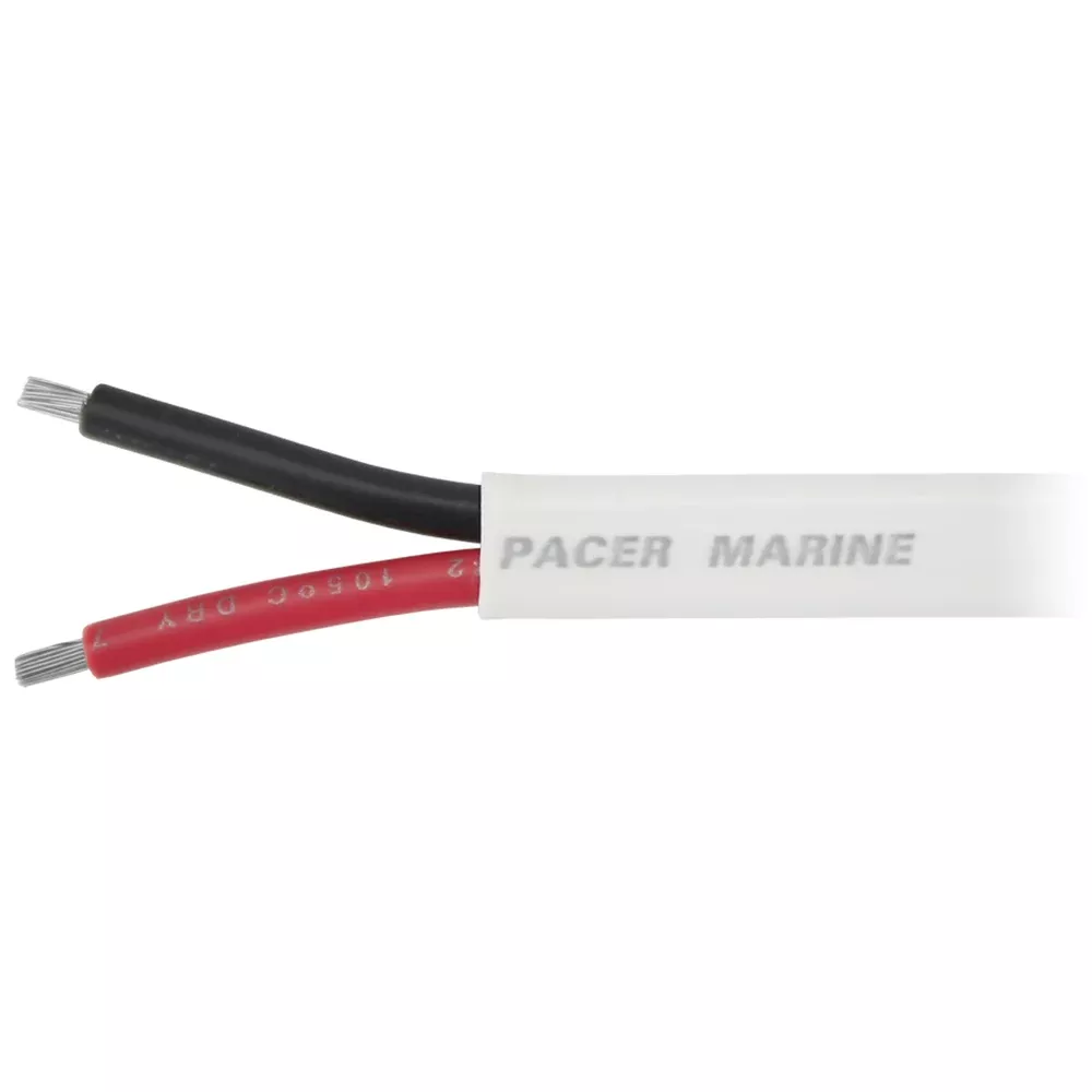 pacer-142-awg-duplex-cable-flat-cable-redblack-500-w142dc500 Pacer 142 AWG Duplex Cable Flat Cable RedBlack 500 W142DC500