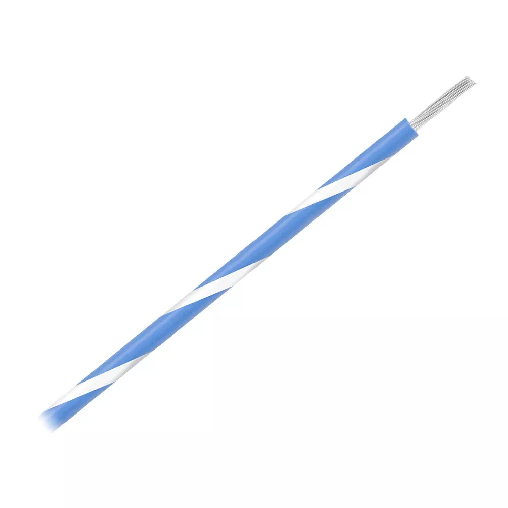 pacer-16-awg-gauge-striped-marine-wire-500-spool-blue-wwhite-stripe-wul16bl9500 Pacer 16 AWG Gauge Striped Marine Wire 500 Spool Blue wWhite Stripe WUL16BL9500