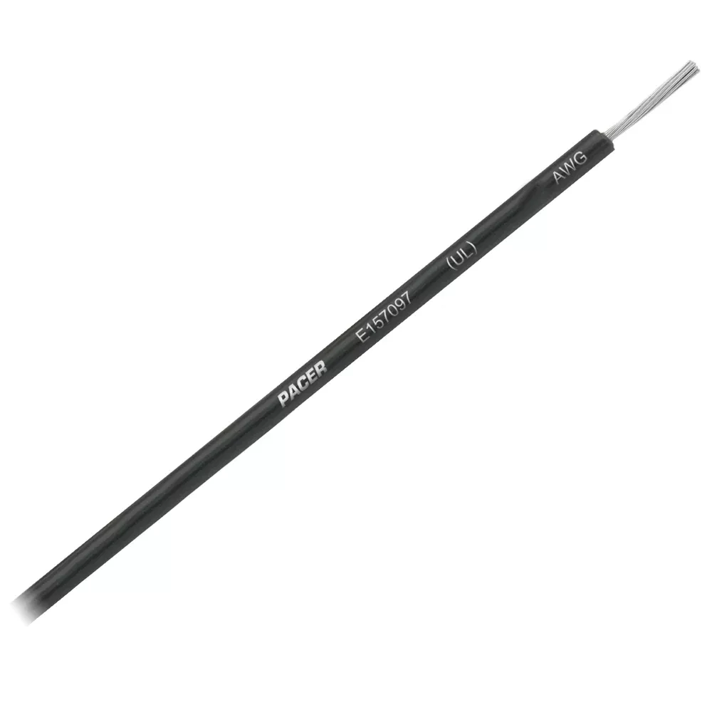 Pacer Black 16 AWG Primary Wire - 25[WUL16BK-25]