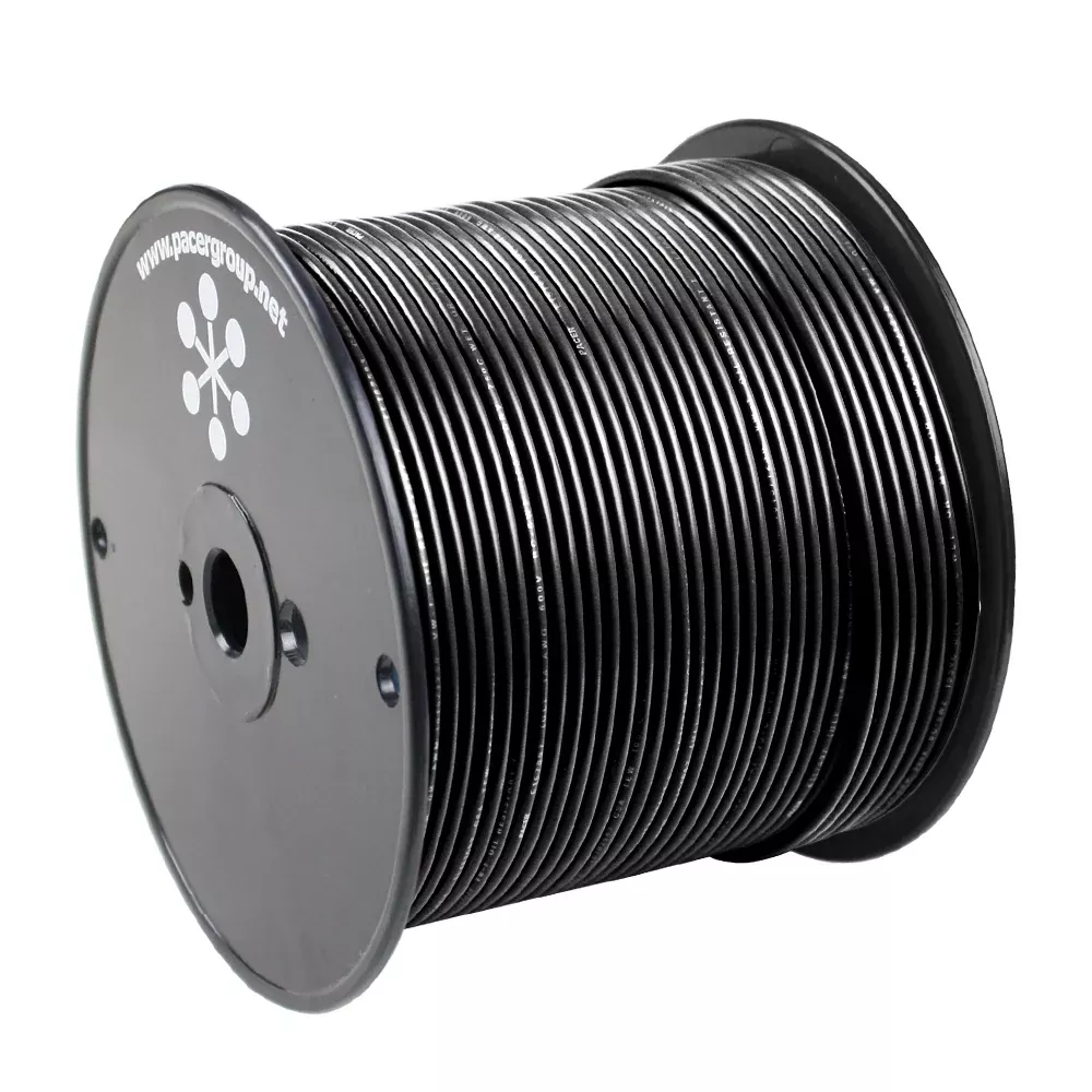 Pacer Black 16 AWG Primary Wire - 500[WUL16BK-500]
