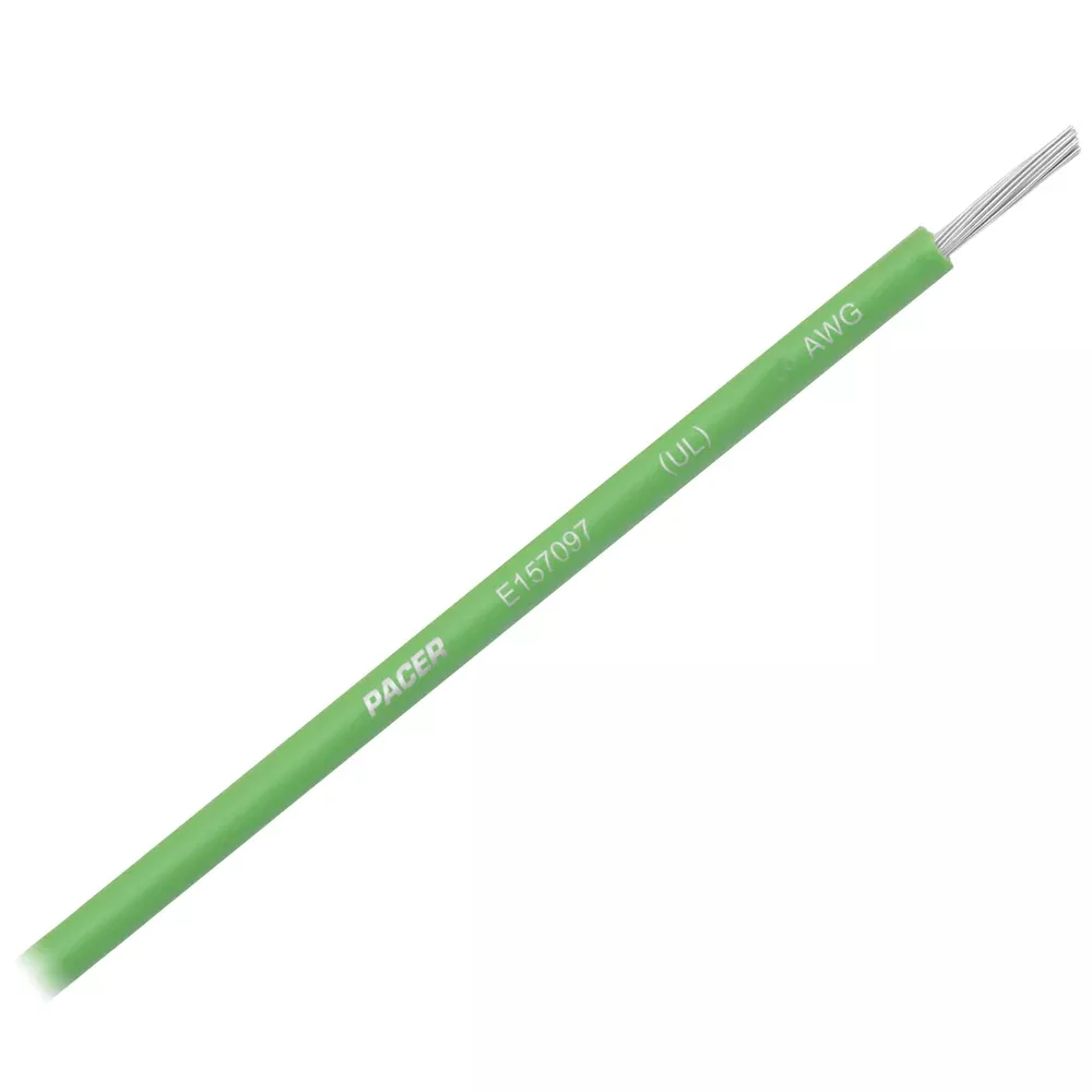 pacer-light-green-16-awg-primary-wire-25-wul16lg-25 Pacer Light Green 16 AWG Primary Wire - 25' - WUL16LG-25