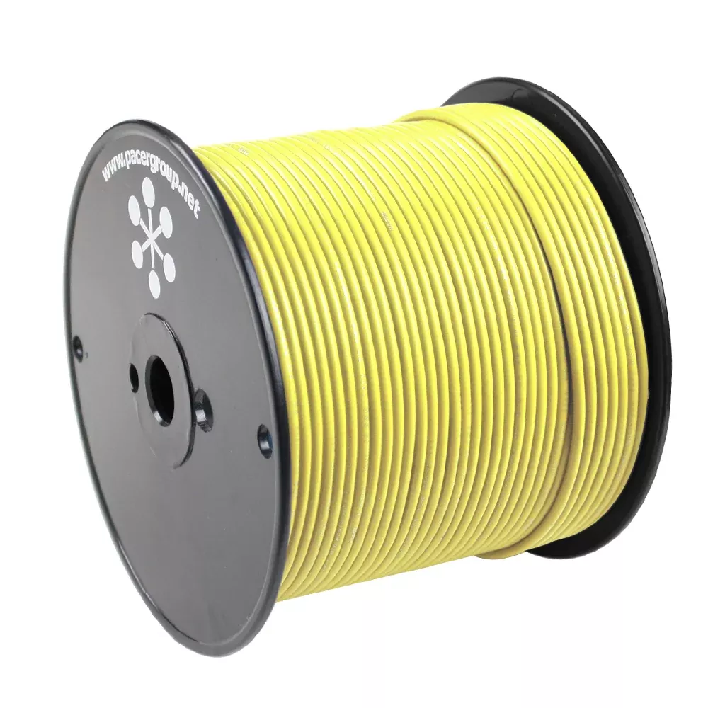 Pacer Yellow 18 AWG Primary Wire - 500[WUL18YL-500]