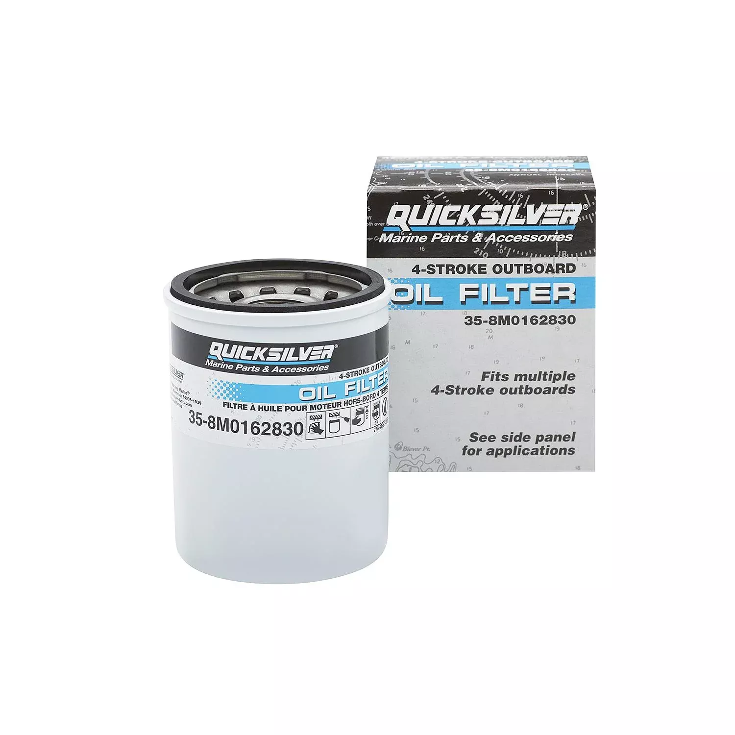 Quicksilver 8M0162830 Oil Filter for Mercury 25–115hp FourStroke